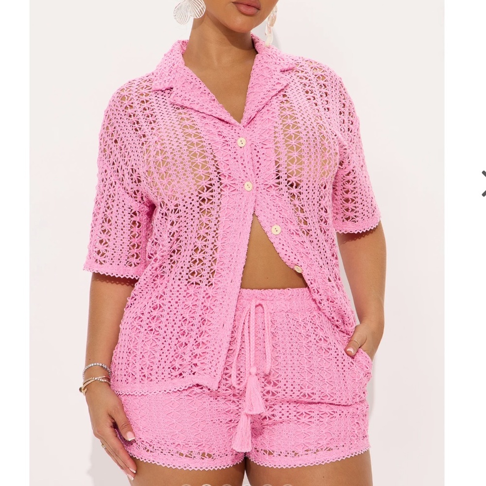 Pink Crochet set